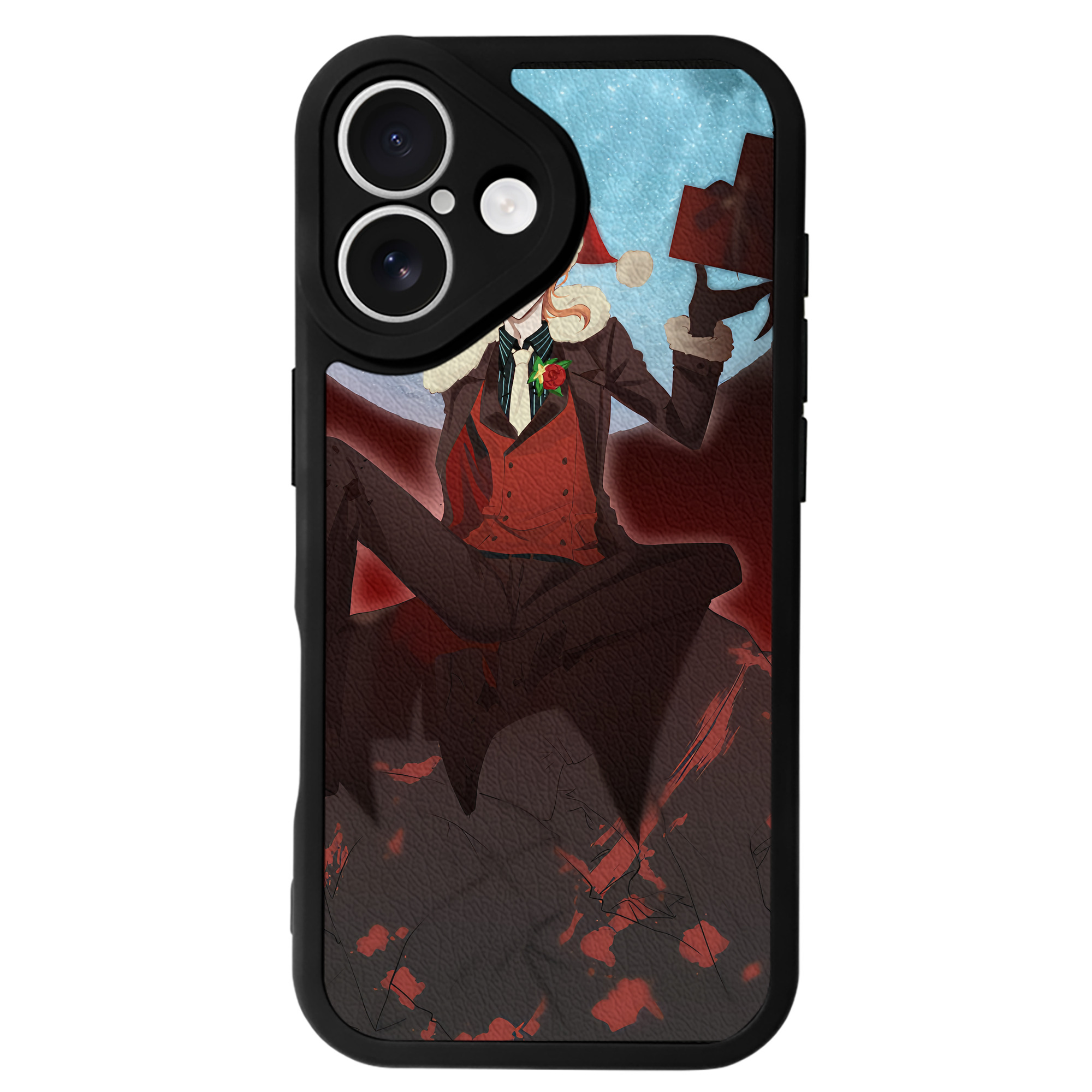 （画像用） 文豪ストレイドッグス Bungo Stray Dogs 【iPhone 16シリーズ対応】シリコンスマホケース（レザー調） 材質：シリコン